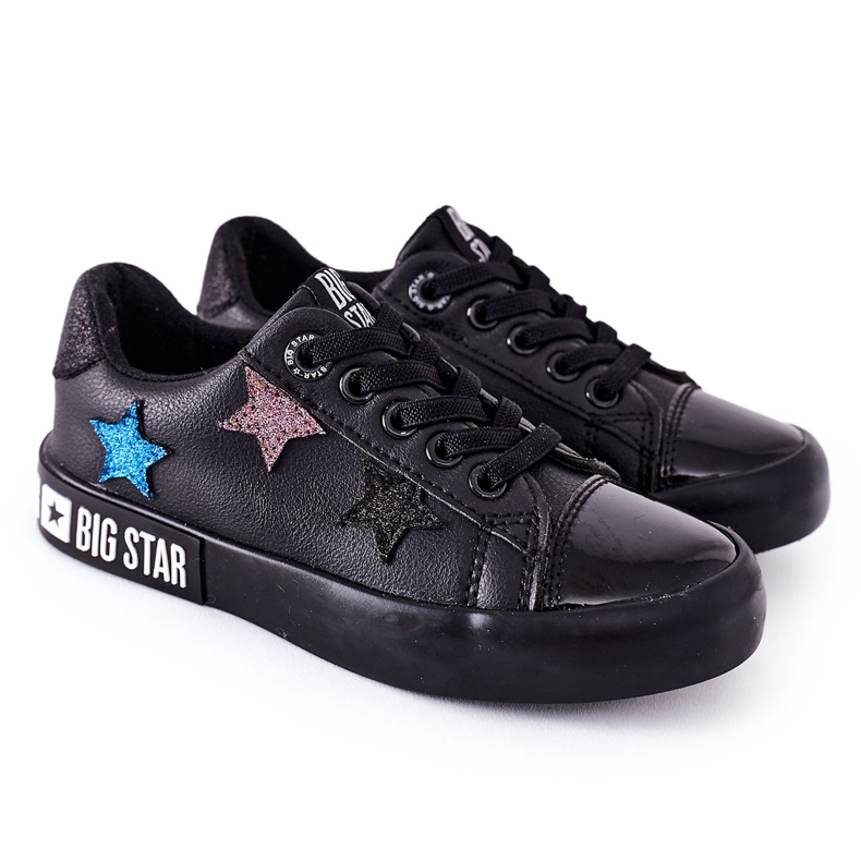 Sneakers in pelle per bambini Big Star II374031 Nero