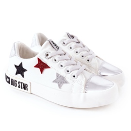 Sneakers in pelle per bambini Big Star II374032 Bianco