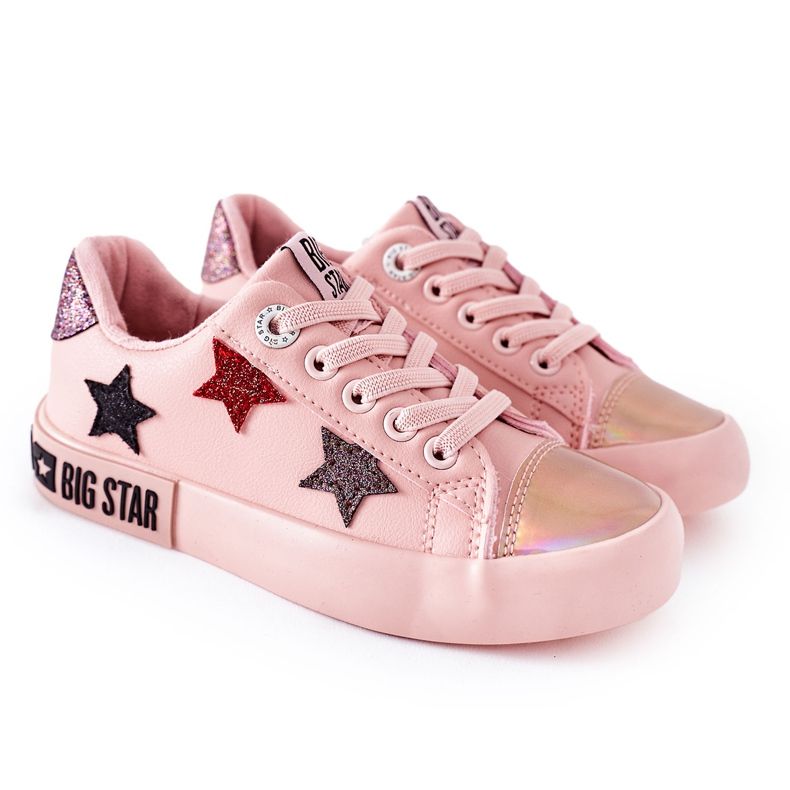 Sneakers in pelle per bambini Big Star II374033 Rosa