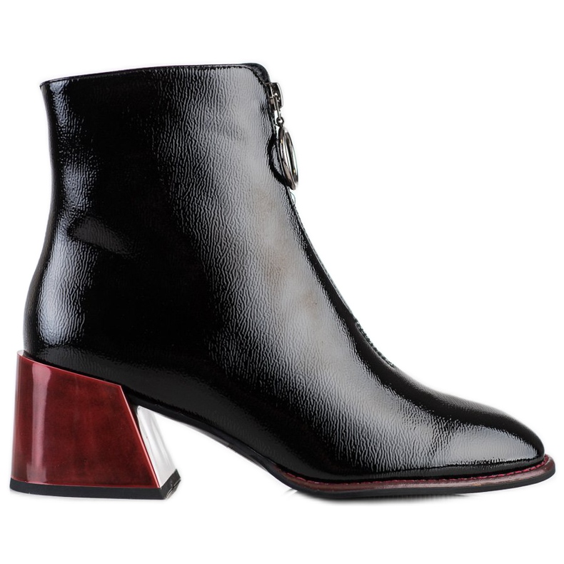 Filippo Stivali alla moda con cerniera nero