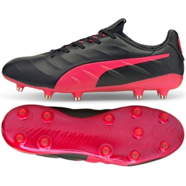 Puma King Platinum 21 FG / AG M 106478 02 scarpe da calcio nero nero