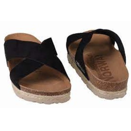 Pantofole Geographical Norway Sandalias Bios Tiras Cruzadas W GNW20411-01 nero