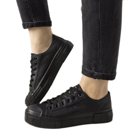 Sneakers Gooby da donna nere Big Star nero
