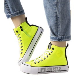 Sneakers gialle fluo Big Star da donna Balvin grigio