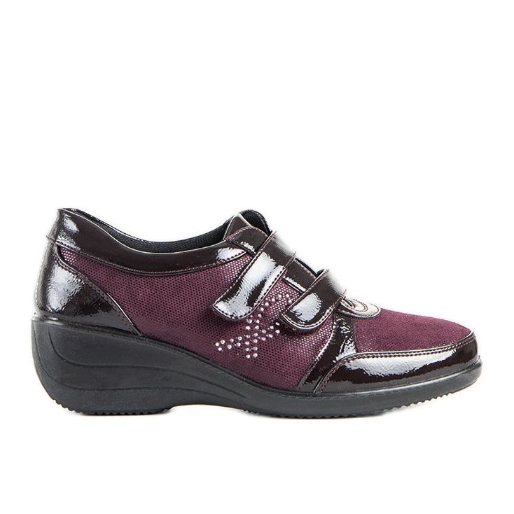 Zeppe basse bordeaux Tiffy rosso