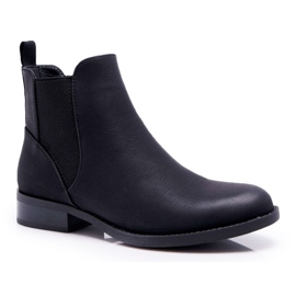S.Barski Stivaletti Donna Stivaletti Chelsea Tacco Piatto Nero Barski 18-75