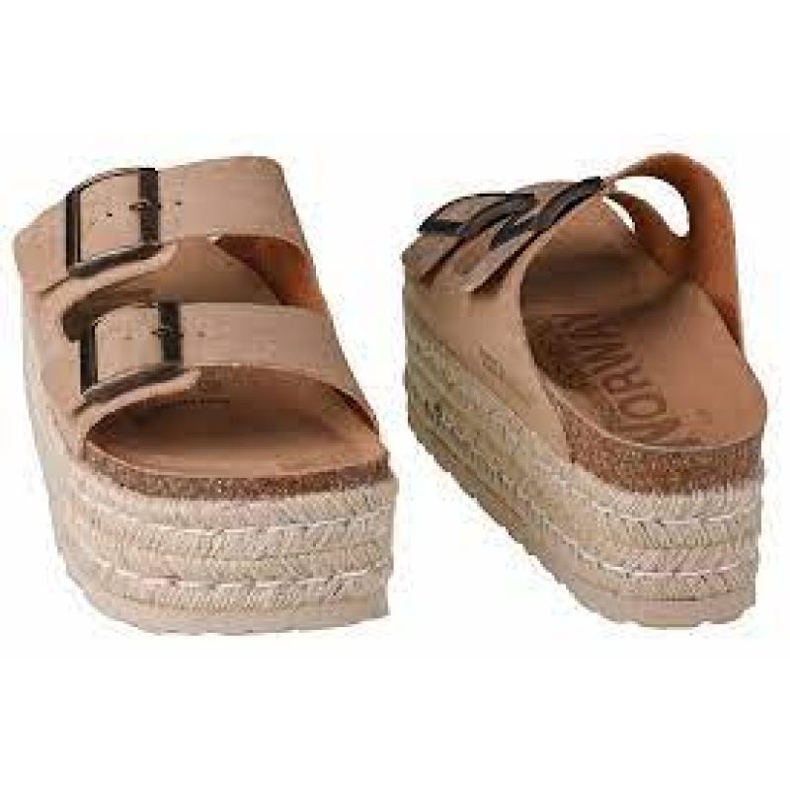Pantofole Geographical Norway Sandalias Plataforma Comoda W GNW20405-33 beige