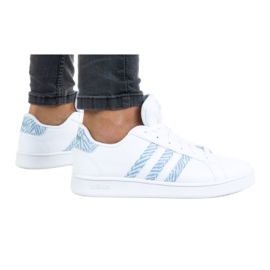 Scarpe Adidas Grand Court K GV7109 bianca viola