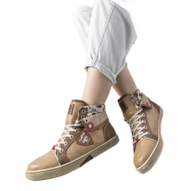 Sneaker da donna beige alla caviglia di Niente
