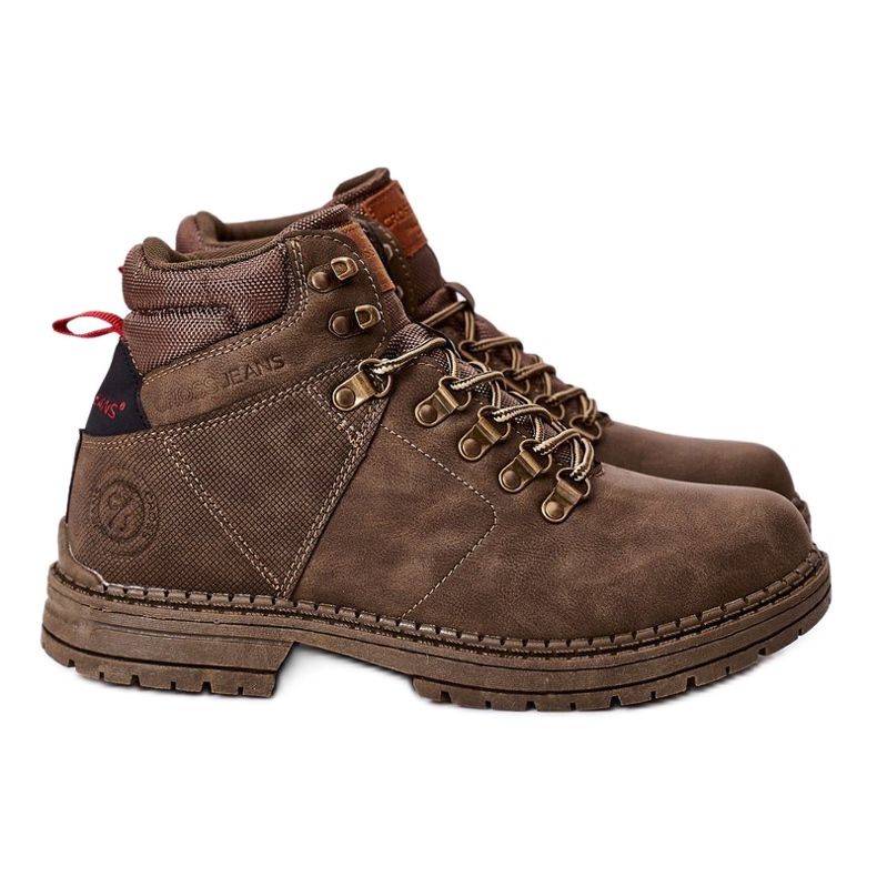 Scarpe da trekking da uomo Cross Jeans EE1R4030C Verde scuro