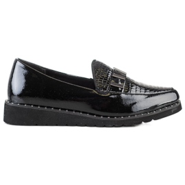 Filippo Scarpe in pelle alla moda nero