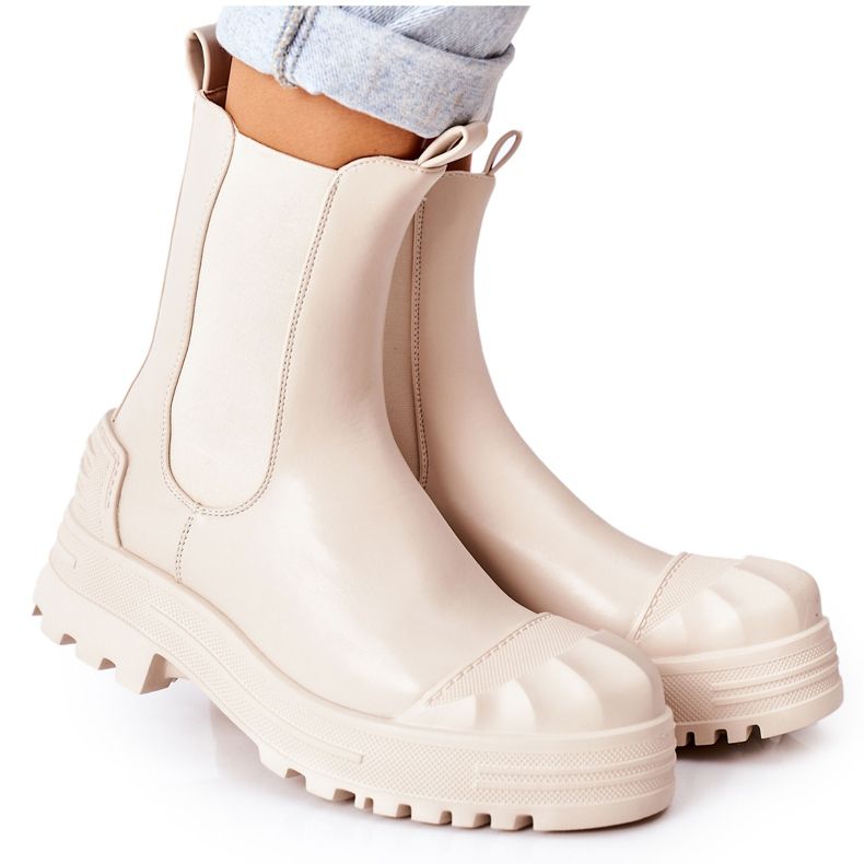 Stivali caldi Stivali Jodhpur beige Time Off