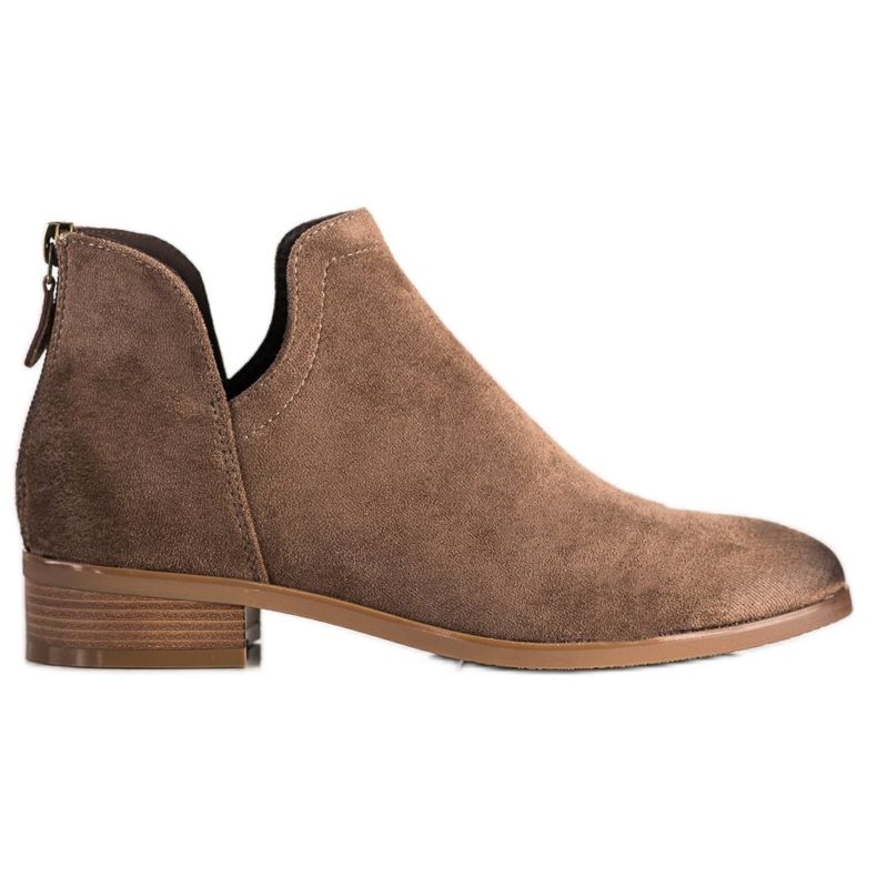 Stivali in camoscio con cut-out VINCEZA marrone