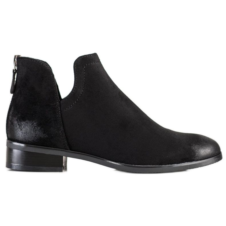 Stivali in camoscio con cut-out VINCEZA nero