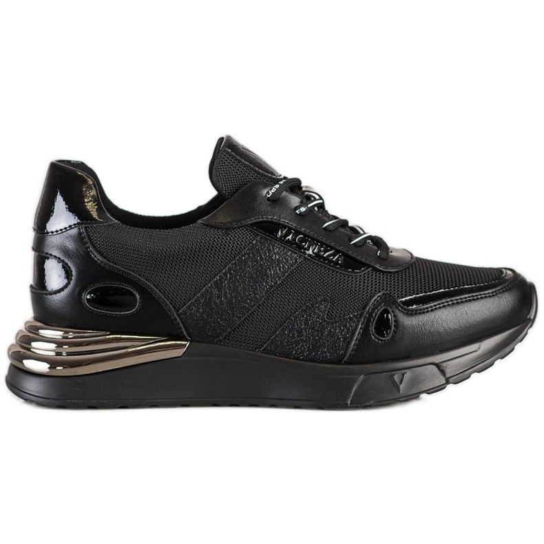 VINCEZA Sneakers Glitter nero