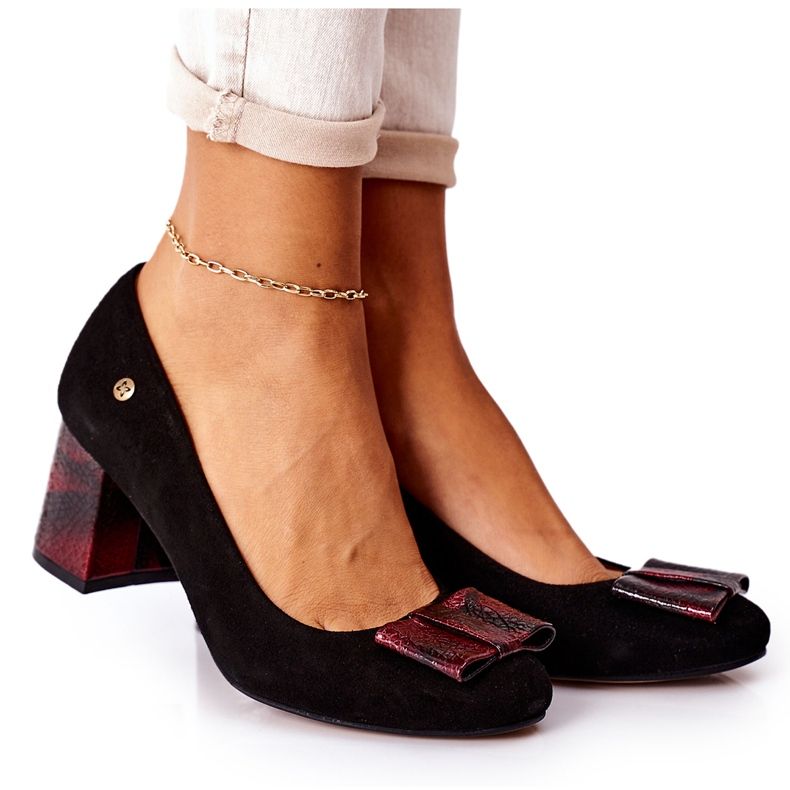 Décolleté da donna Maciejka Scamosciato Nero 3356A-20 / 00-1