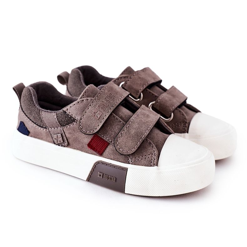 Sneakers Bambini Con Velcro Big Star II374018 Grigie grigio