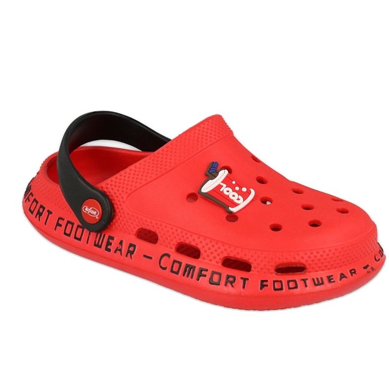 Pantofole in schiuma per bambini Befado - rosse 159Y102 rosso