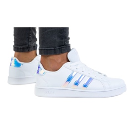 Scarpe Adidas Grand Court K FW1274 bianco viola