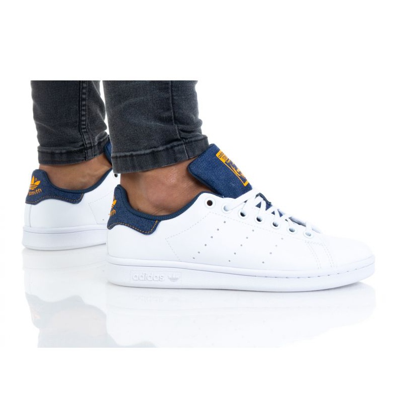 Adidas Stan Smith Jr GZ7359 scarpe bianca blu