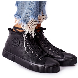 Sneakers alte isolate Big Star II274157 Nero