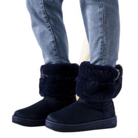 Stivali da neve Big Star Drave blu navy da donna
