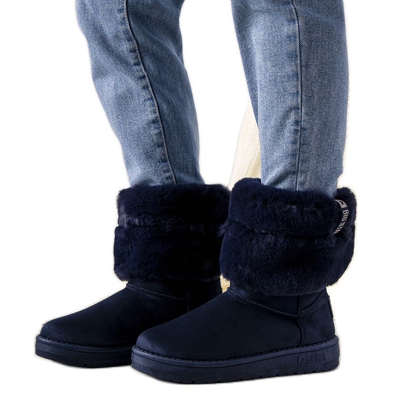 Stivali da neve Big Star Drave blu navy da donna