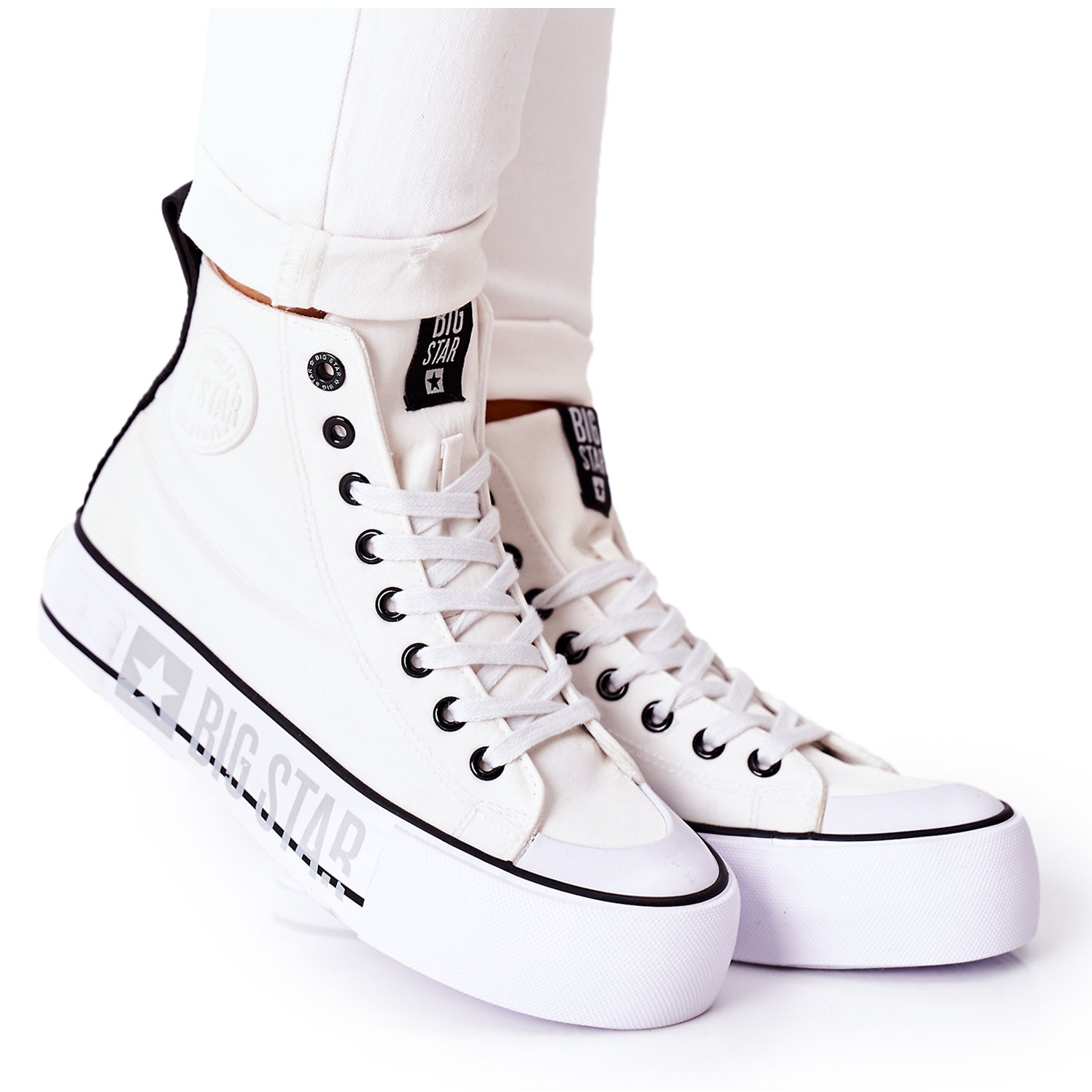 Sneakers Alte Sulla Piattaforma II274014 bianco