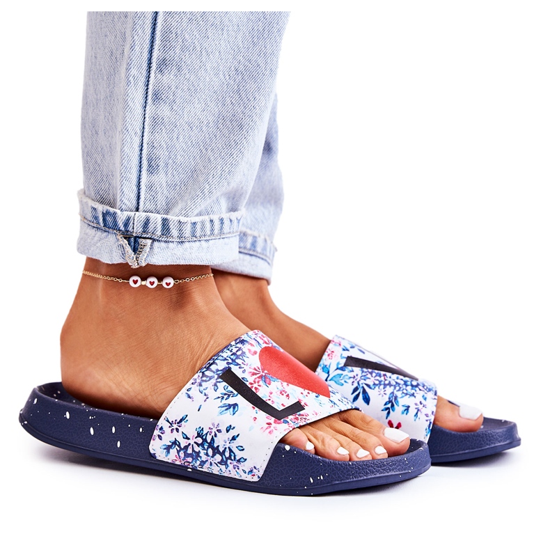 Ciabatte in gomma Big Star Love DD274A257 Blu navy multicolore