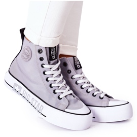 Sneakers Alte Sulla Big Star II274016 Piattaforma Grigia grigio