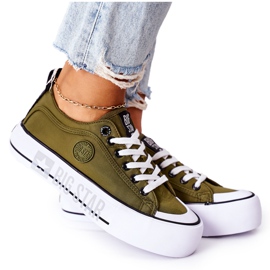 Scarpe da ginnastica sulla piattaforma Big Star II274024 Khaki cachi verde