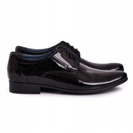 Bednarek Polish Shoes Pantofole Bednarek da uomo in pelle laccata nera nero