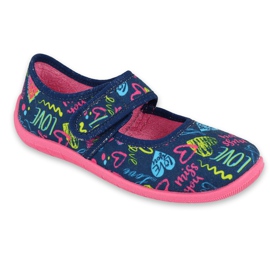 Scarpe per bambini Befado 945Y423 blu navy rosa