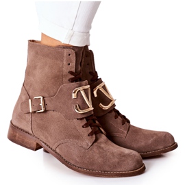 Stivali Donna Camoscio Marrone Nicole 2676