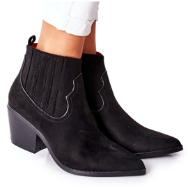 Stivali Cowboy Donna Scamosciato Neri Beamhurst nero