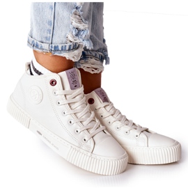 Sneakers Donna Cross Jeans High White II2R4022 bianco