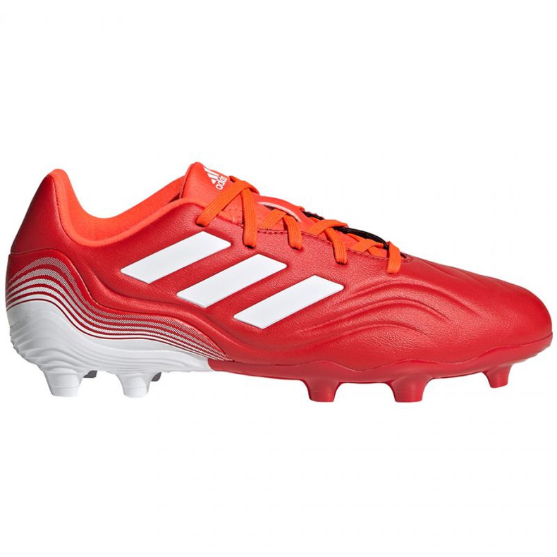 Scarpe da calcio Adidas Copa Sense.3 Fg Jr FY6153 rosso arance e rosse