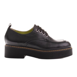 Marco Shoes Mocassini Chiara in pelle spazzolata nero