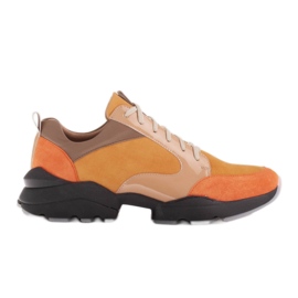 Marco Shoes Sneakers sportive in pelle colorata marrone multicolore