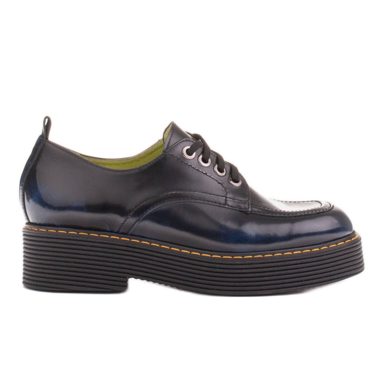 Marco Shoes Mocassini Chiara in pelle spazzolata nero blu