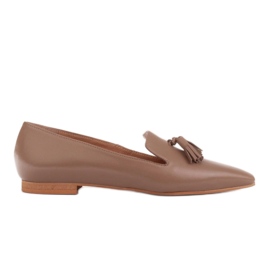 Marco Shoes Ballerine signore signore con frange beige