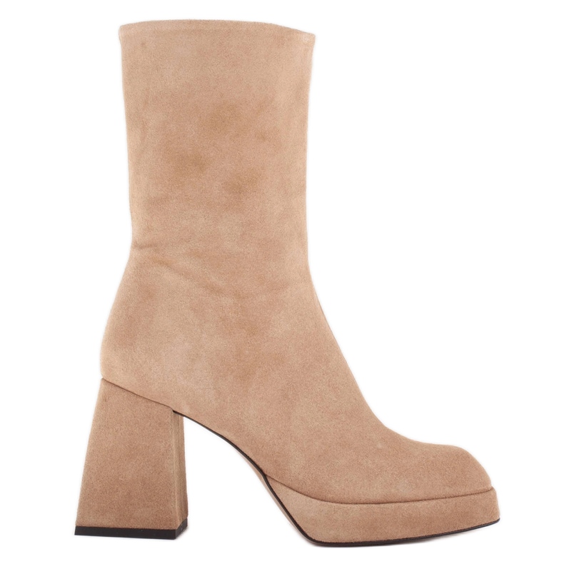 Marco Shoes Stivali Rosalia sulla piattaforma beige