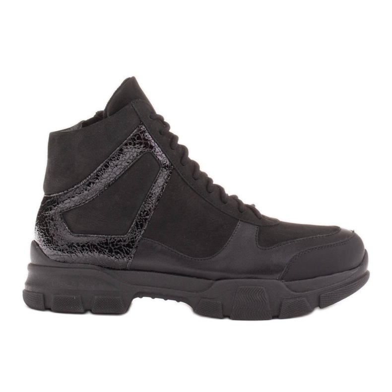 Marco Shoes Stivali sportivi Mil con vernice decorativa nero