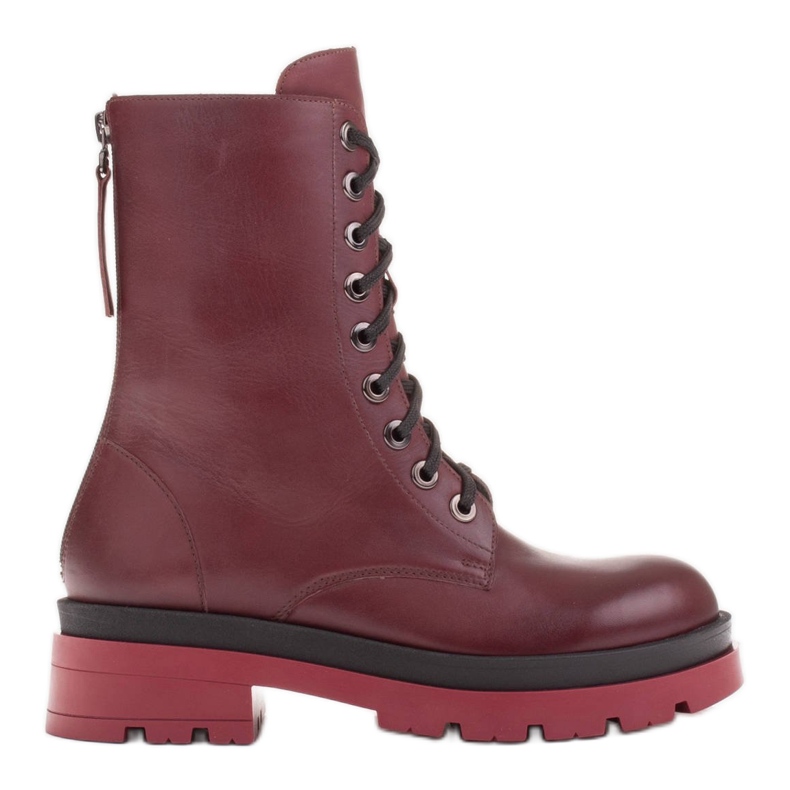 Marco Shoes Stivali stringati Giulia chiaretto rosso