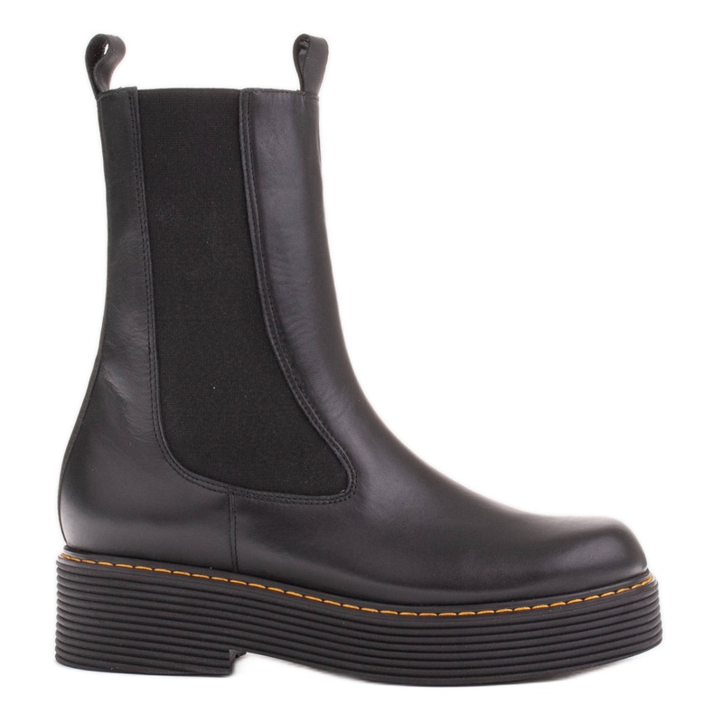 Marco Shoes Stivali Greta con gomma elastica nero