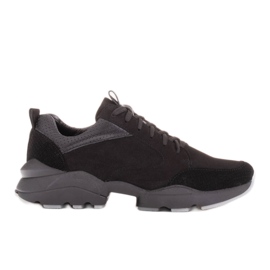 Marco Shoes Sneakers sportive nere in pelle nero