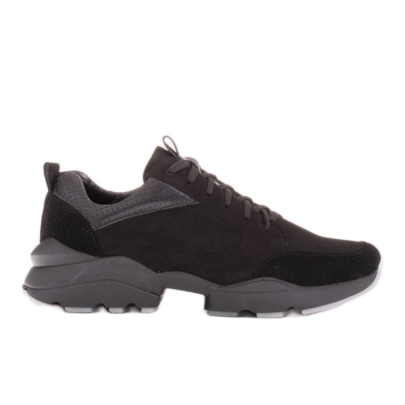 Marco Shoes Sneakers sportive nere in pelle nero