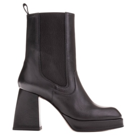 Marco Shoes Stivaletti platform con tomaia in gomma nero