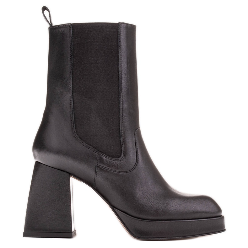 Marco Shoes Stivaletti platform con tomaia in gomma nero