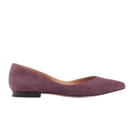 Marco Shoes Ballerine da donna con fianchi bassi viola